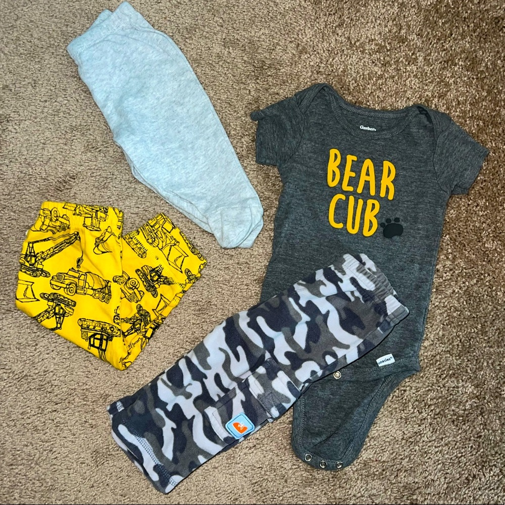 4 pieces set baby boys 6m